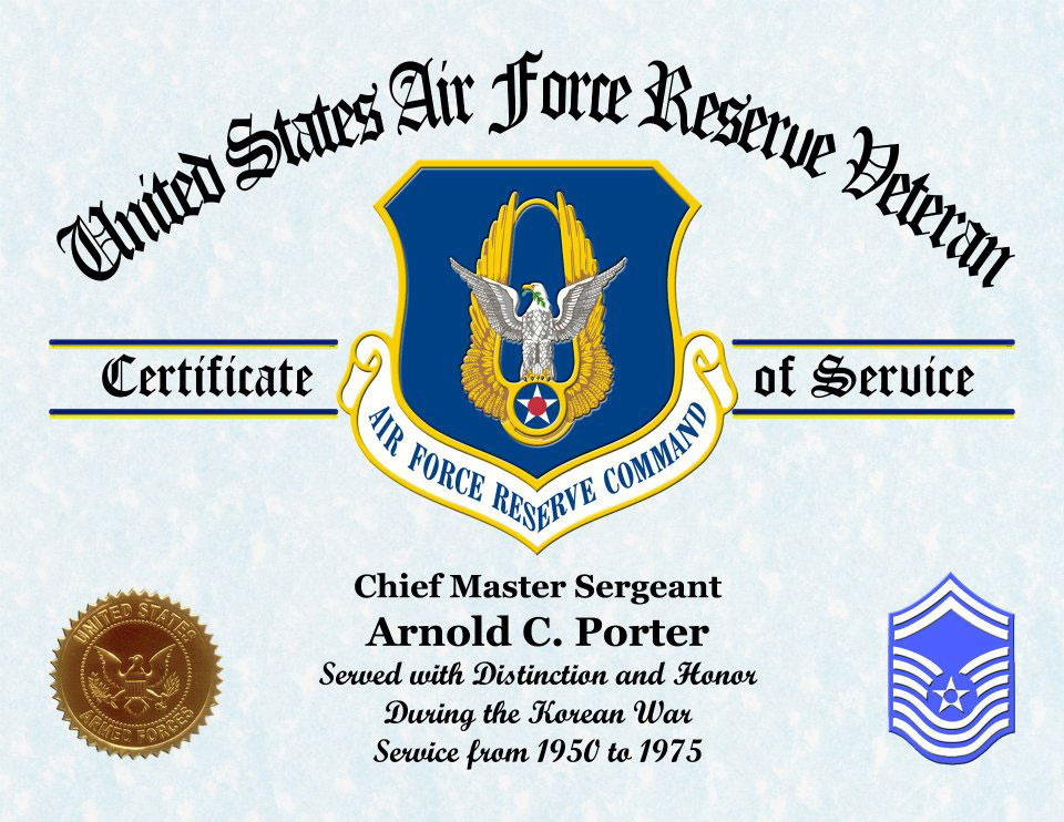 Printable Air Force Certificates Ascsedeli